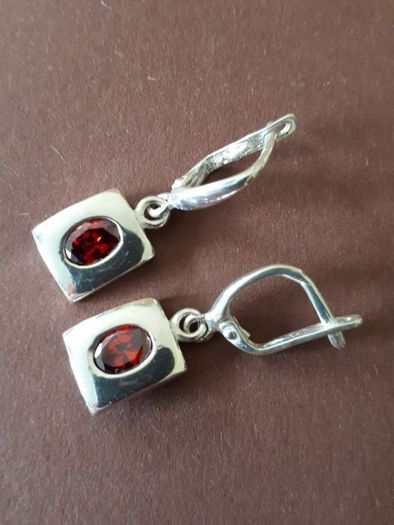 Solid silver earrings