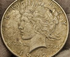 USA United States 1922 Silver Peace Dollar