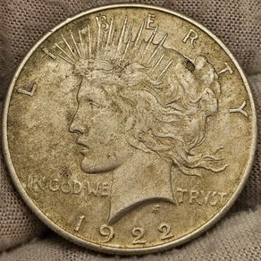 USA United States 1922 Silver Peace Dollar