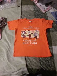 kids orange nightmare before Christmas t shirt