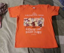 kids orange nightmare before Christmas t shirt