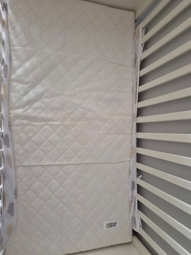 Cot Bed, changing unit and bed rail