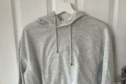 Grey crop hoodie