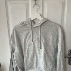 Grey crop hoodie