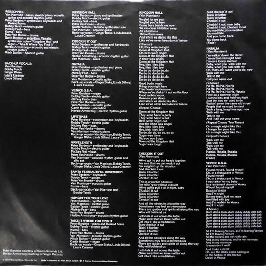 Van Morrison Wavelength LP