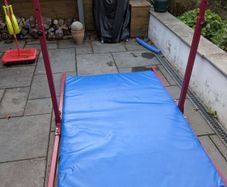 Gymnastics Bars and Mat