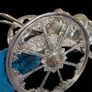 Vintage Silverplated Gun Carriage Wine Cart Image 3