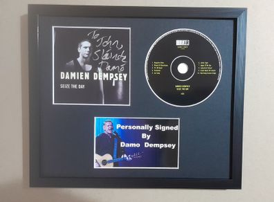 Damien Dempsey framed autograph dedicated To John