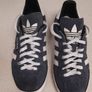 Adidas - Samba Trainers - Navy - Excellent Image 2