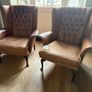 2 Queen Anne Wing Back Chairs Image 2