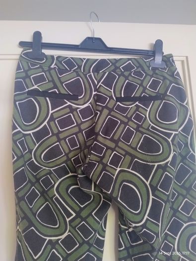 River Island green and black trousers