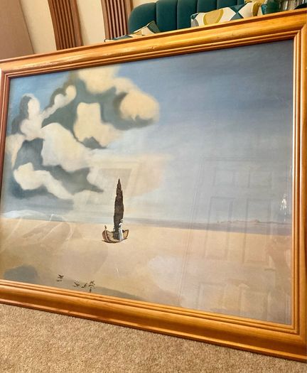 Large framed Salvador Dali print