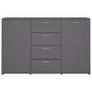 Sideboard Grey 120x35,5x75 cm Chipboard Image 5