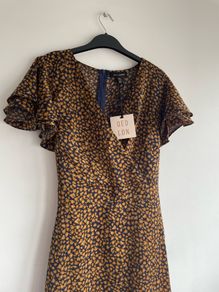 QED navy & gold dress size 16 - New with tags