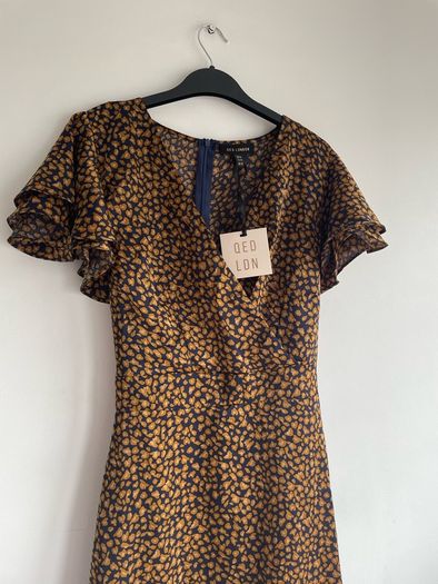 QED navy & gold dress size 16 - New with tags