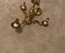 Brass 3 light pendant