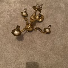 Brass 3 light pendant