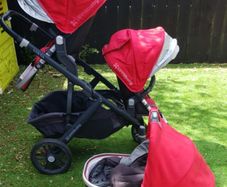 Double Uppababy Vista Buggy and pram with Rumble Seat