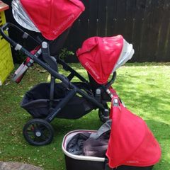 Double Uppababy Vista Buggy and pram with Rumble Seat