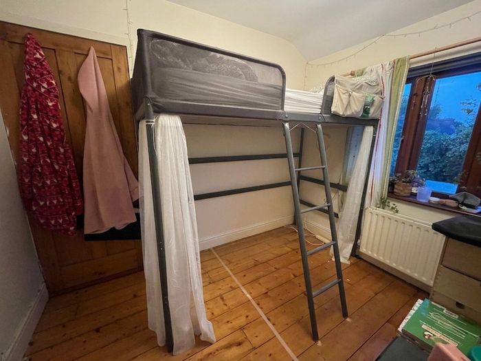 Loft bed frame