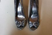 Lunar Elegance  Open Toe Sparkle  Shoes.  S. 40 - 7. New.