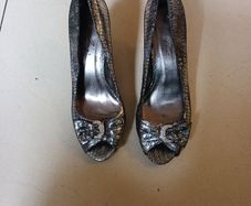 Lunar Elegance  Open Toe Sparkle  Shoes.  S. 40 - 7. New.