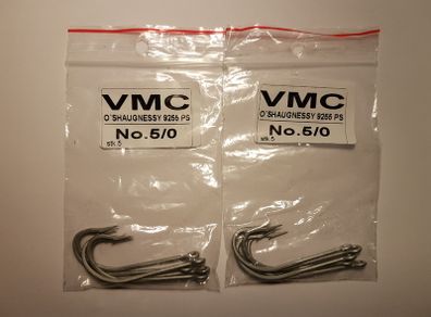 New - Original VMC O'Shaughnessy 9255 PS Saltwater Hooks Size 5/0