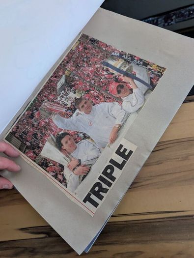 Huge 1990 80s vintage liverpool and some vintage Ireland soccer gear signed gear etc