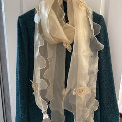 Wrap/Scarf - Sequin and Flower Embellishment