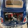Fiat 500 Scale 1/16 Rare Blue finish New Burago Image 8