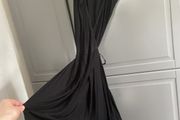 All saints drape detail wrap dress