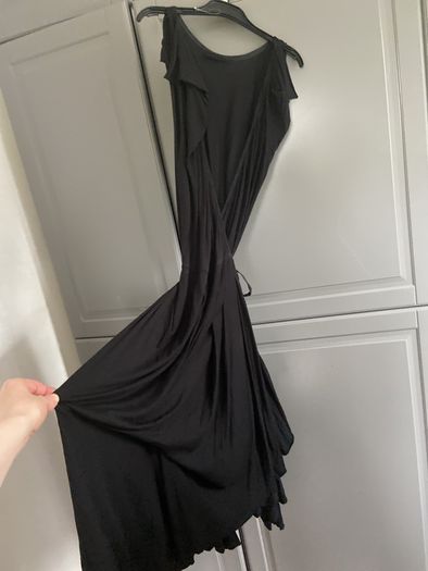 All saints drape detail wrap dress