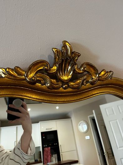 Large Vintage Ornate Gold Statement Mirror 150cm