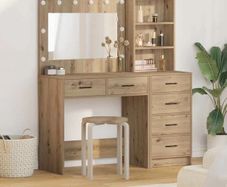 Dressing Table Brown 78.5 x 41 x 135 cm Engineered wood