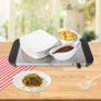 Buffet Servers /Plate  Warmers Quest Model BN R 16520 Euro Prices With Three Lidded  Serving Trays 1.2 Litre See The Food Through The  Plastic Lids  200 Watts  Beside Two Cash Machines SAFER Card Shopping. Image 7