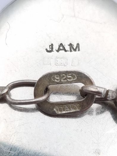 Vintage 925 Sterlinh Silver Photo Locket Necklace, Birmingham 1976