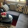 Black L Shaped couch Image 3