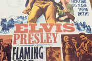 Rare Genuine Elvis Memorabilia - Poster from his film - Flaming Star