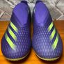 NWOB Adidas X Ghosted.3 Laceless FG Soccer Football Boots UK9 EU43.3 Purple/Green Image 5
