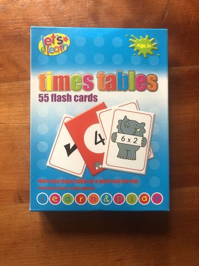Times Tables Flash Cards