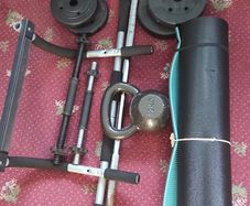 HOME GYM SET 27.5kg Plates + 12kg Kettlebell 40