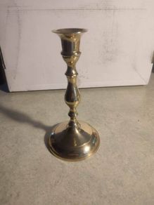 Vintage Solid Brass Candlestick Holder