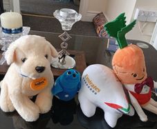 A selection of toy teddy's