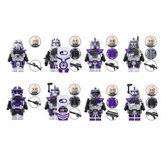 [8-Pack] 187th Legion Clone Trooper Minifigure Bundle - Star Wars