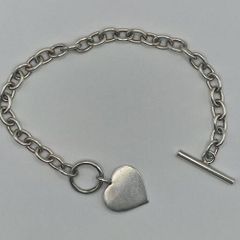 Vintage silver bracelet T bar