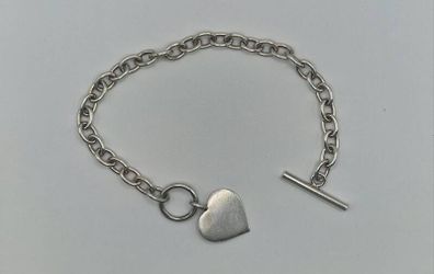 Vintage silver bracelet T bar