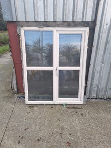 Cream pvc window