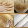 MULTIPLE SIZES AVAILABLE Round Shaggy Rugs Fluffy Fur Area Rug Round Carpet Bedroom Living Room Floor Mat, Camel/Diam 20 inch Image 4