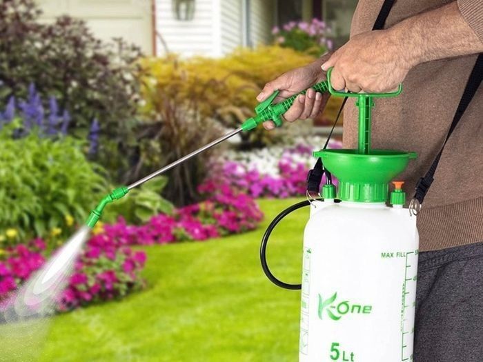 NEW 5L Garden Pump Action Pressure Sprayer For Water Fertilizers Pesticides Weed Killer Pressure Relief Valve