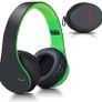 MULTIPLE COLOURS AVAILABLE Wireless Bluetooth Headphones Over Ear, Hi-Fi Stereo Headset with Deep Bass, Foldable and Lightweight, Wired and Wireless Modes Built in Mic for Cell Phones Image 5